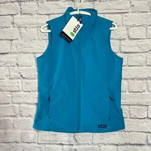 Stio Fernos Insulated Vest WOMEN S Kingbird Blue Full Zip Layer Hiking Trail NWT